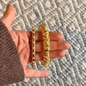 Elegant Gold Bangle Set